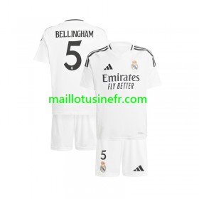 Maillot de Foot Real Madrid Jude Bellingham 5 Domicile 2024-25 - Enfant